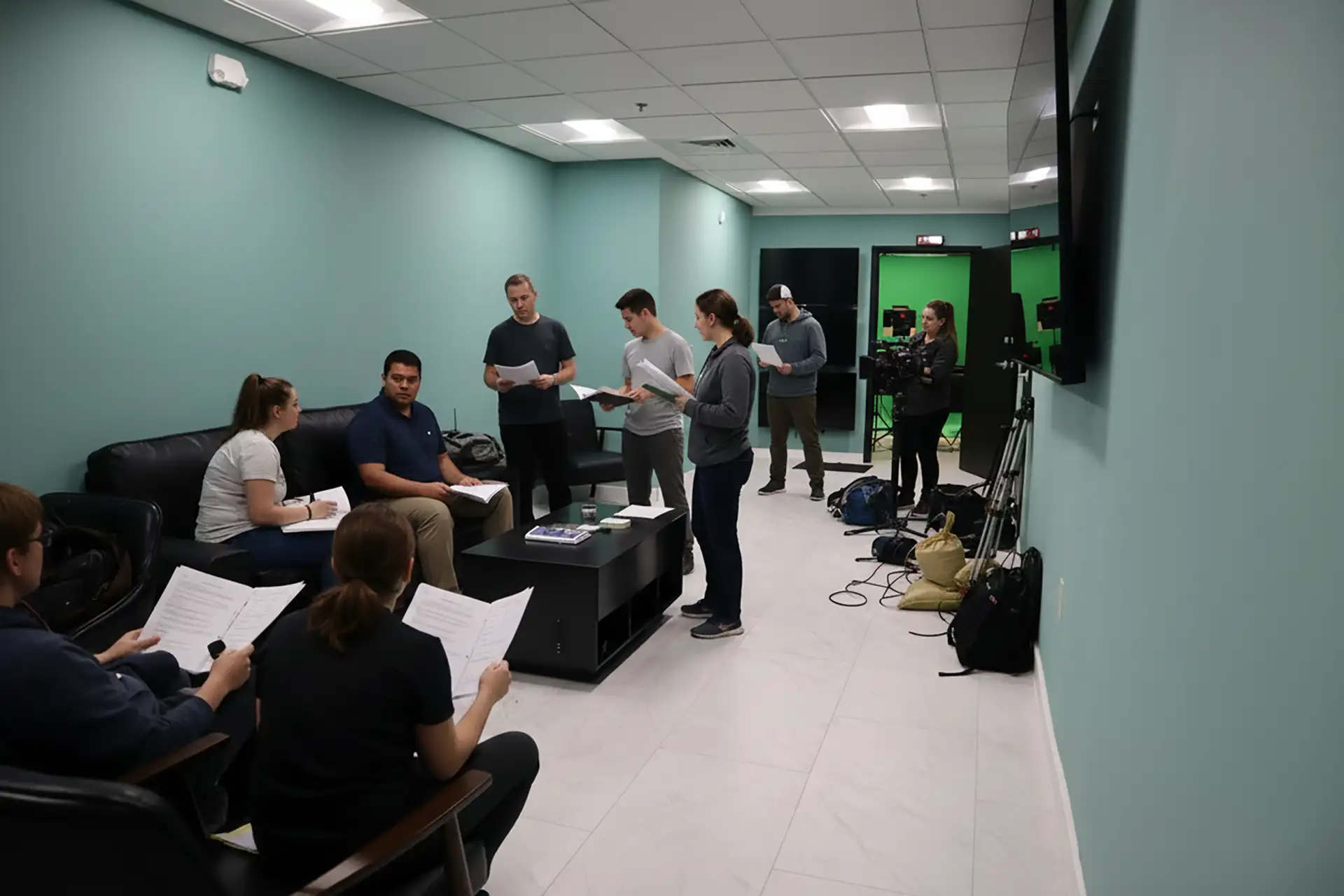 Connecticut Website Company's green-screen production studio in Southington, CT